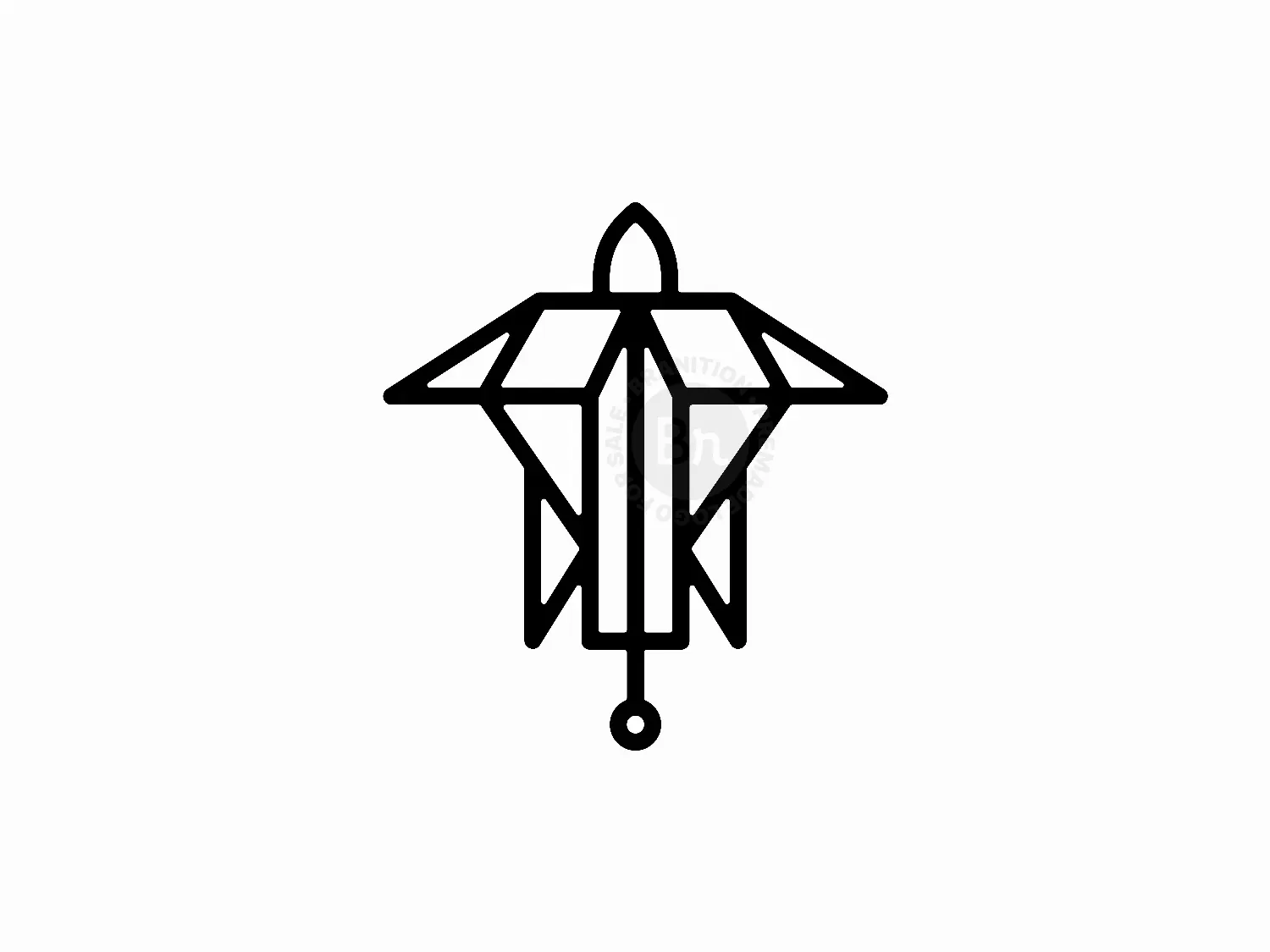 Turtle Sword Diamond Symbolic Logo