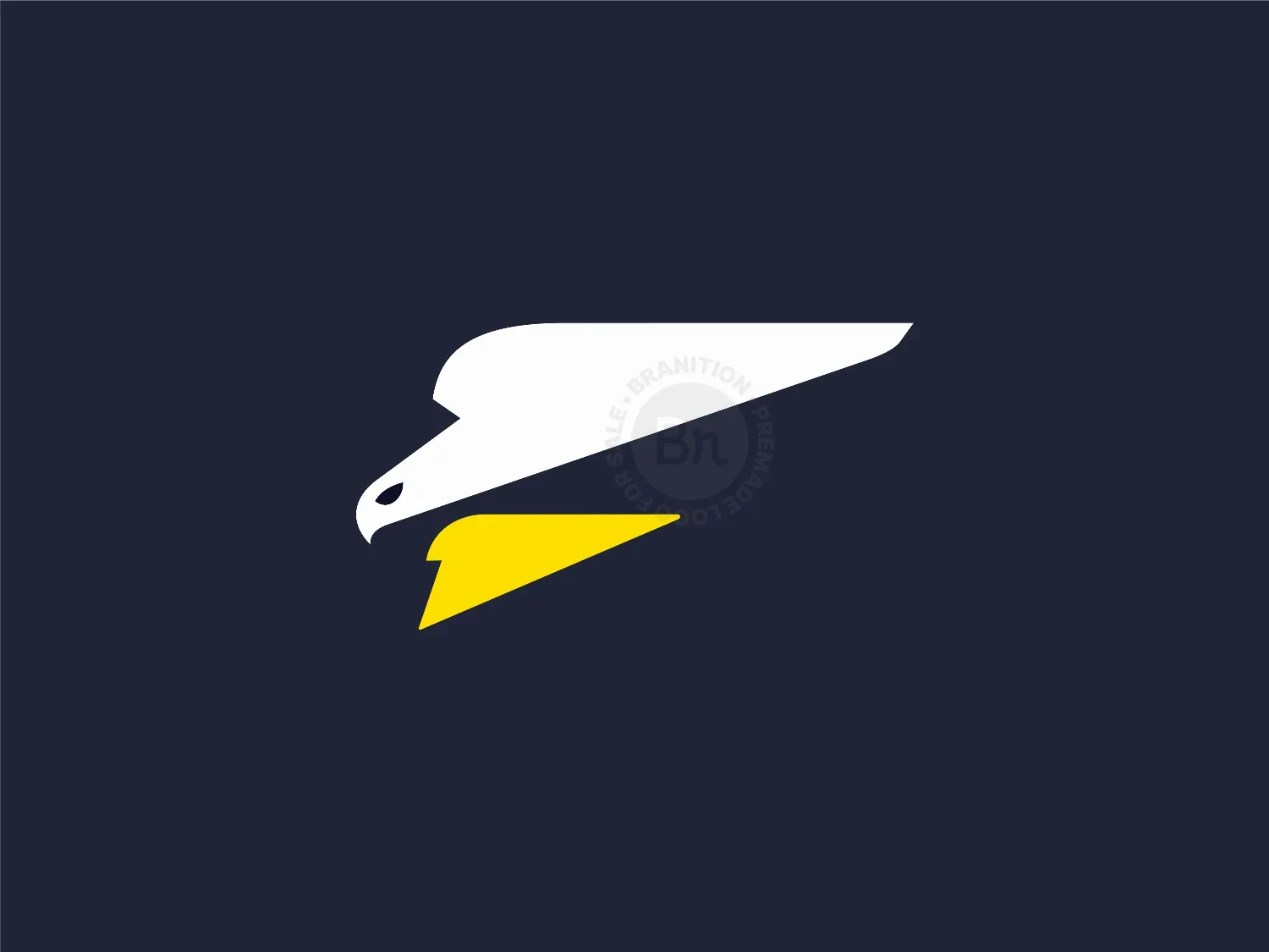Letter F Falcon Bird Logo