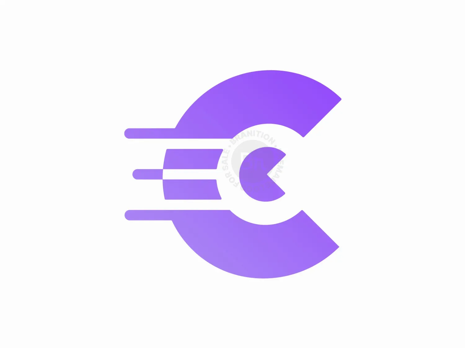 C Letter Tech Logo, Fast, Dynamic & Minimal // For Sale