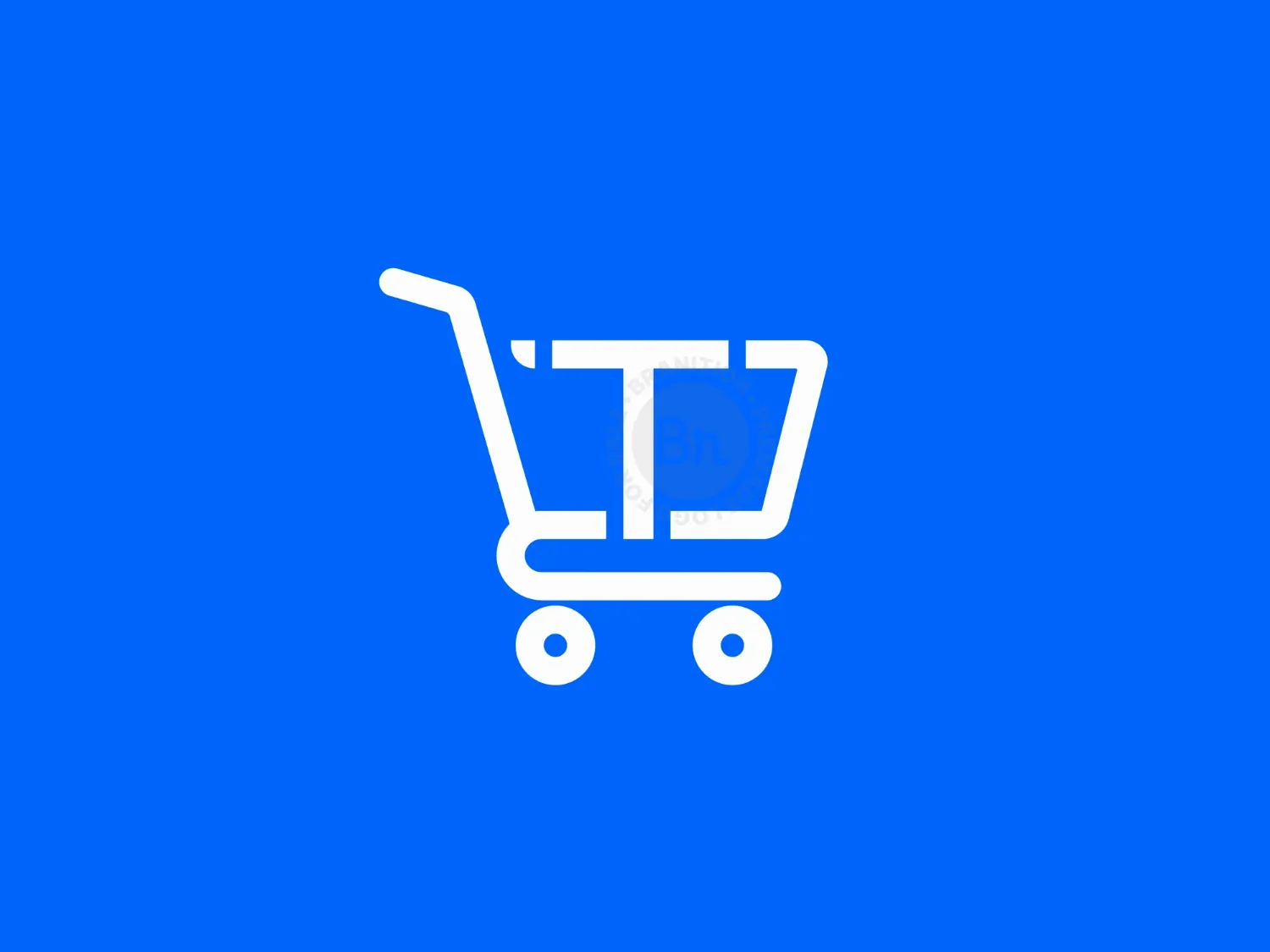 T Shopping Cart E-Commerce Logo