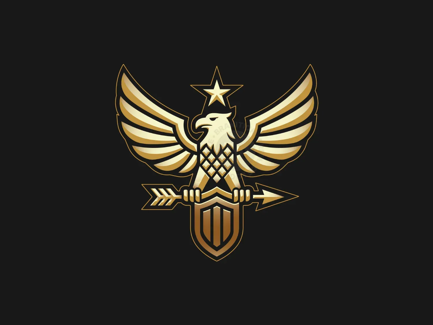 Golden Eagle Authority Crest Logo