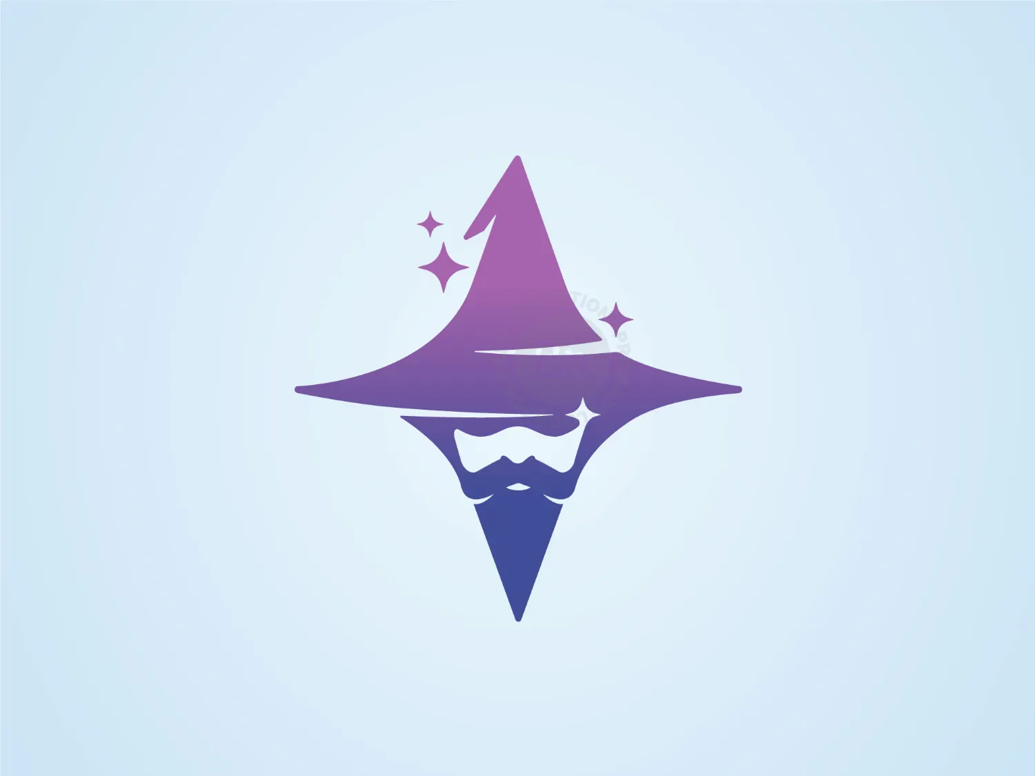 Magic Star Or Cool Wizard Logo