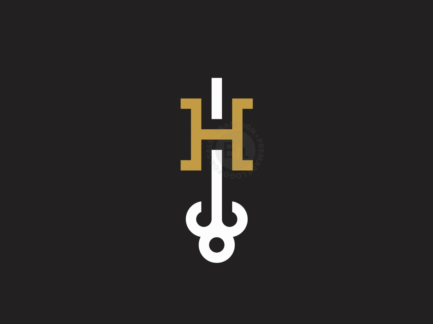 Letter H Key Logo