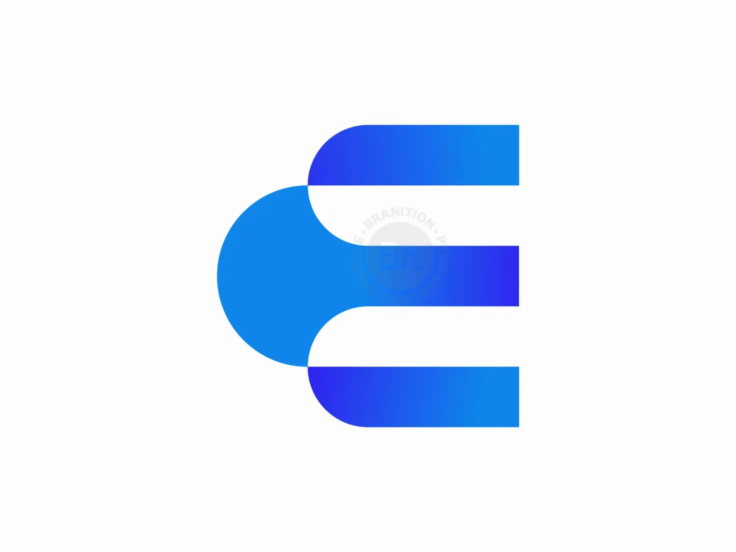 letter e abstract logo 14