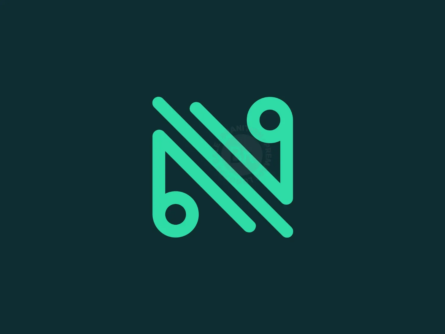Lettermark N Sound Wave Logo