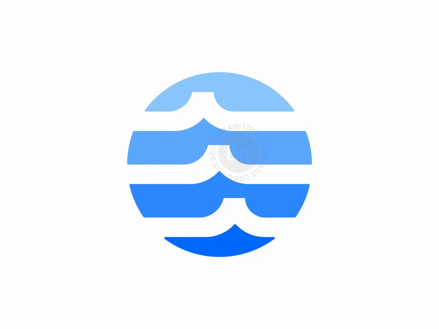 Abstract Circle Wave Logo // For Sale