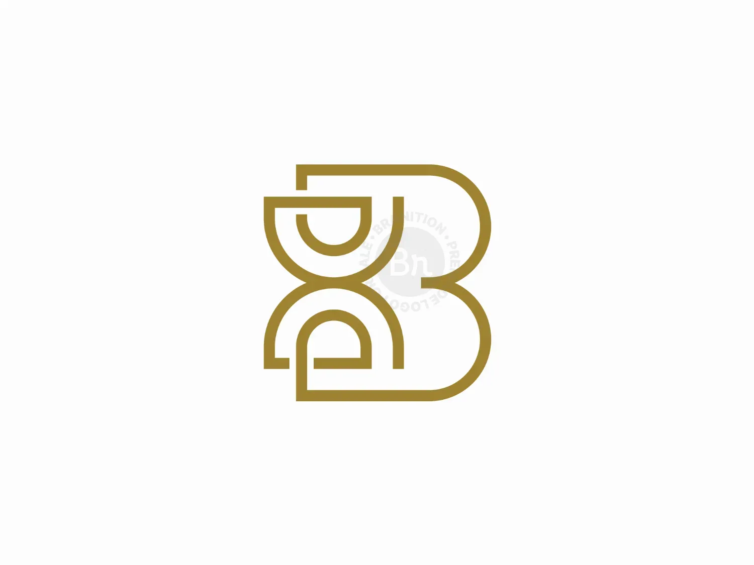 Modern B Hourglass Logo