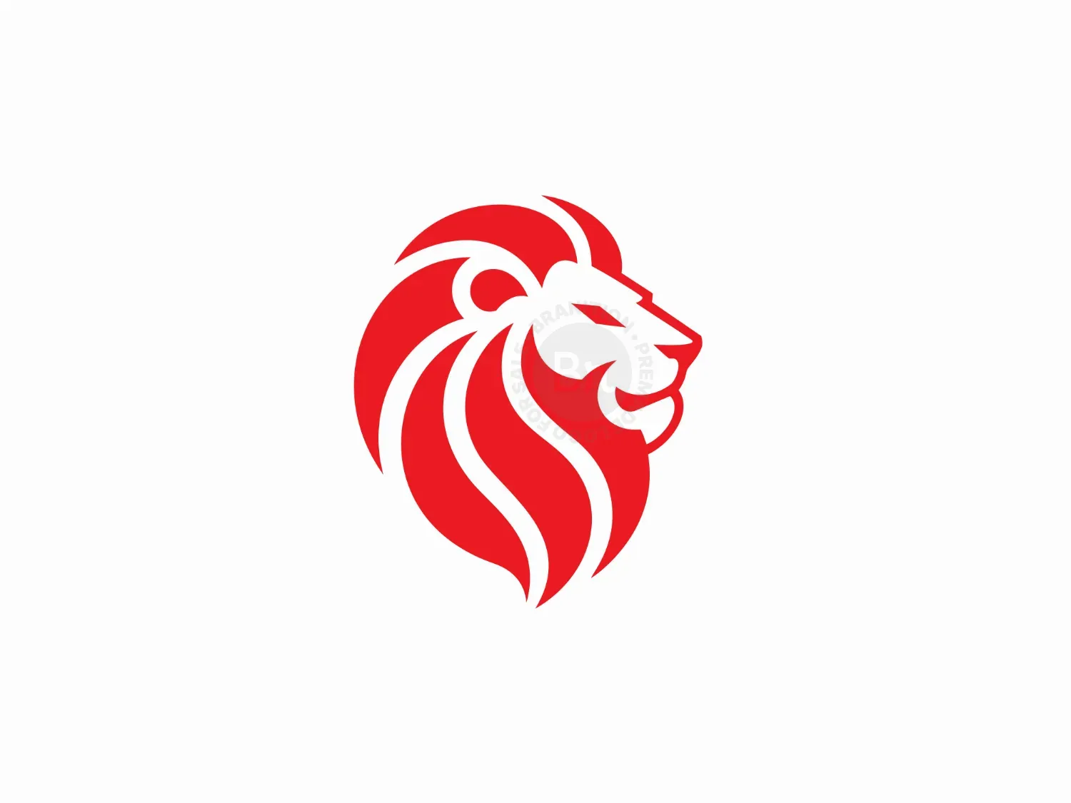 Modern Lion Head Logo