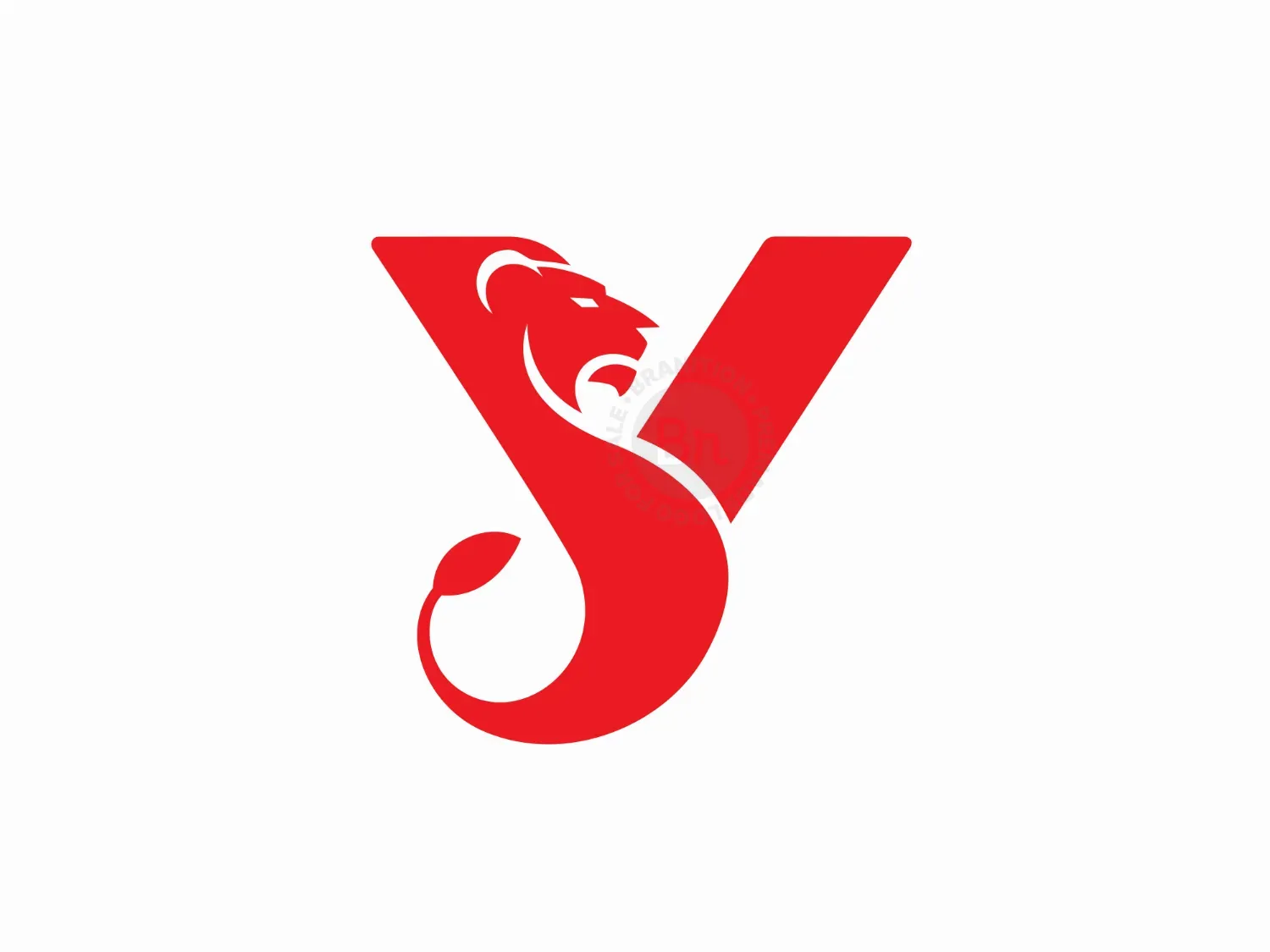 Y Letter Lion Logo