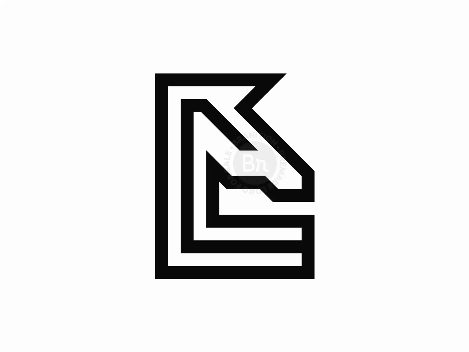 Horse Letter L Mark Logo