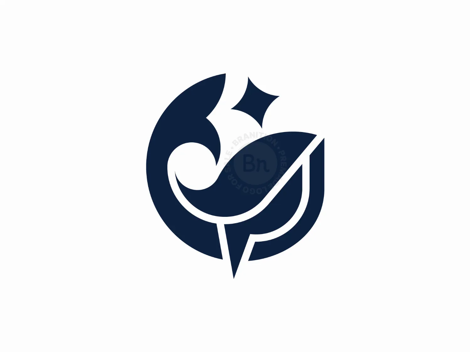 Lucky Star Whale Mark Logo