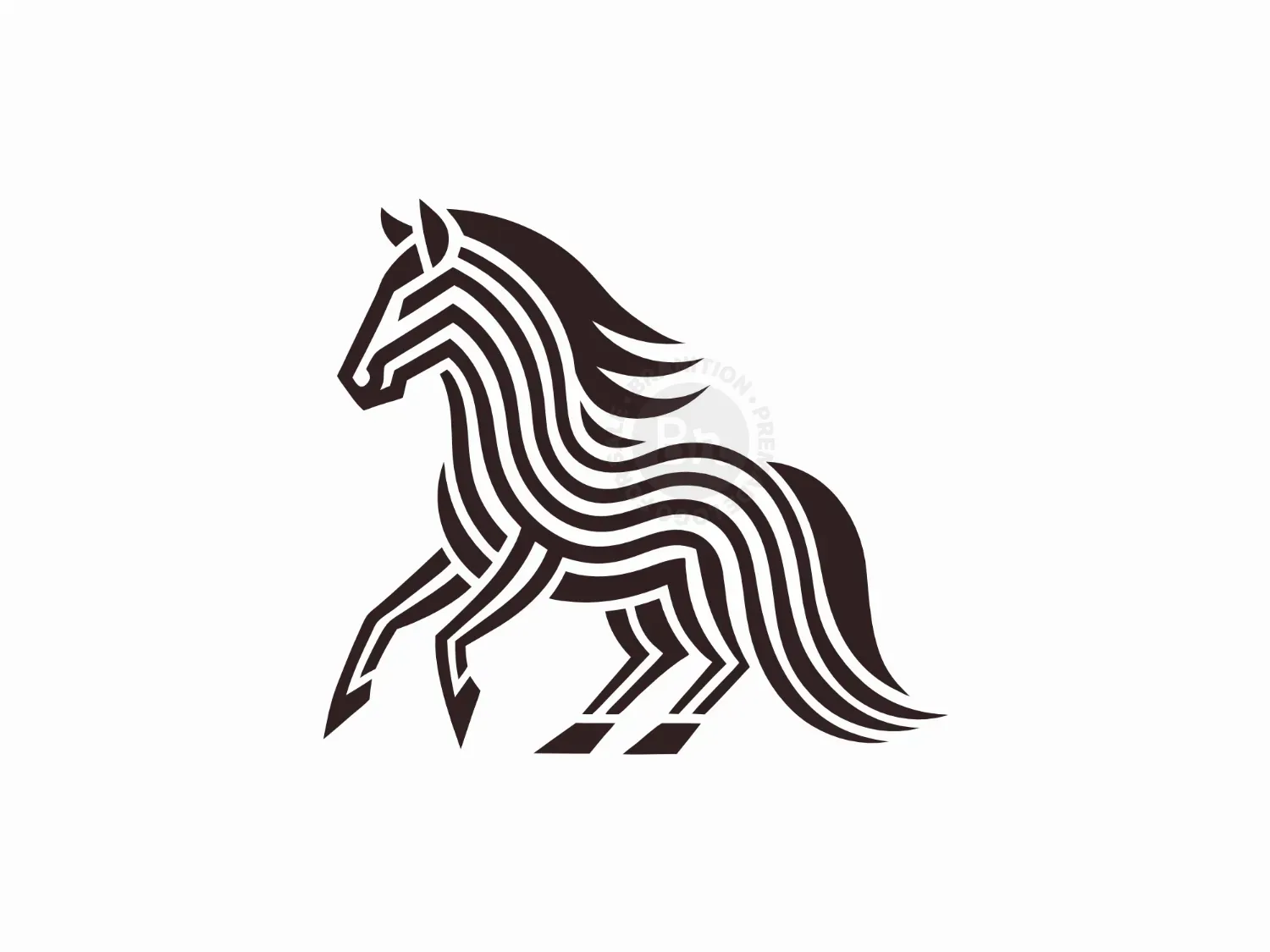 Horse Linear Style