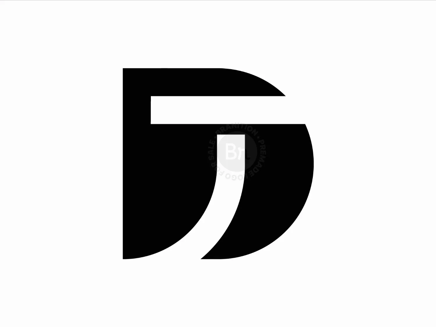 Luxury DJ Or DT Letter Mark Logo