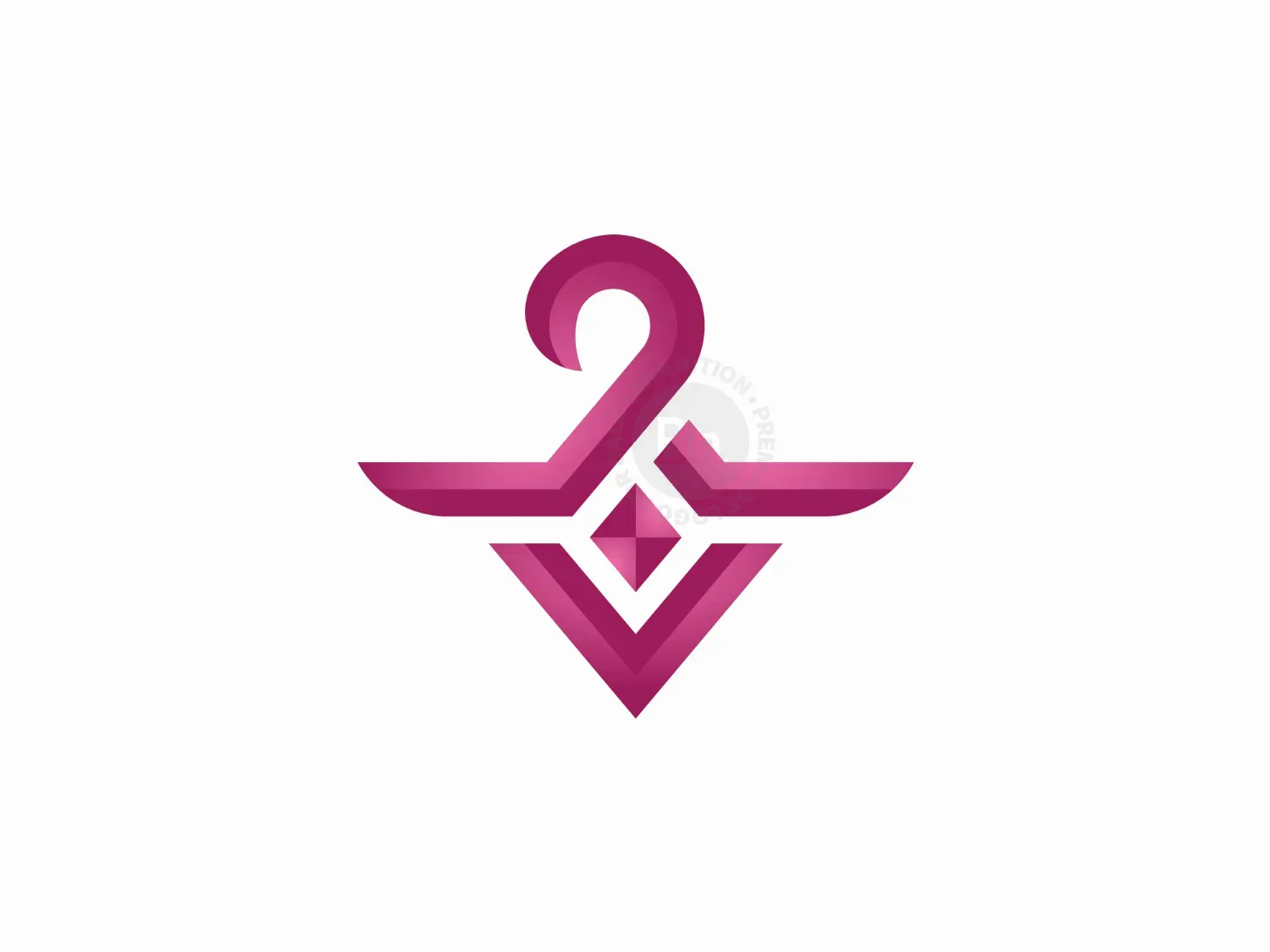 Luxury Hanger Gem Star Mark Logo