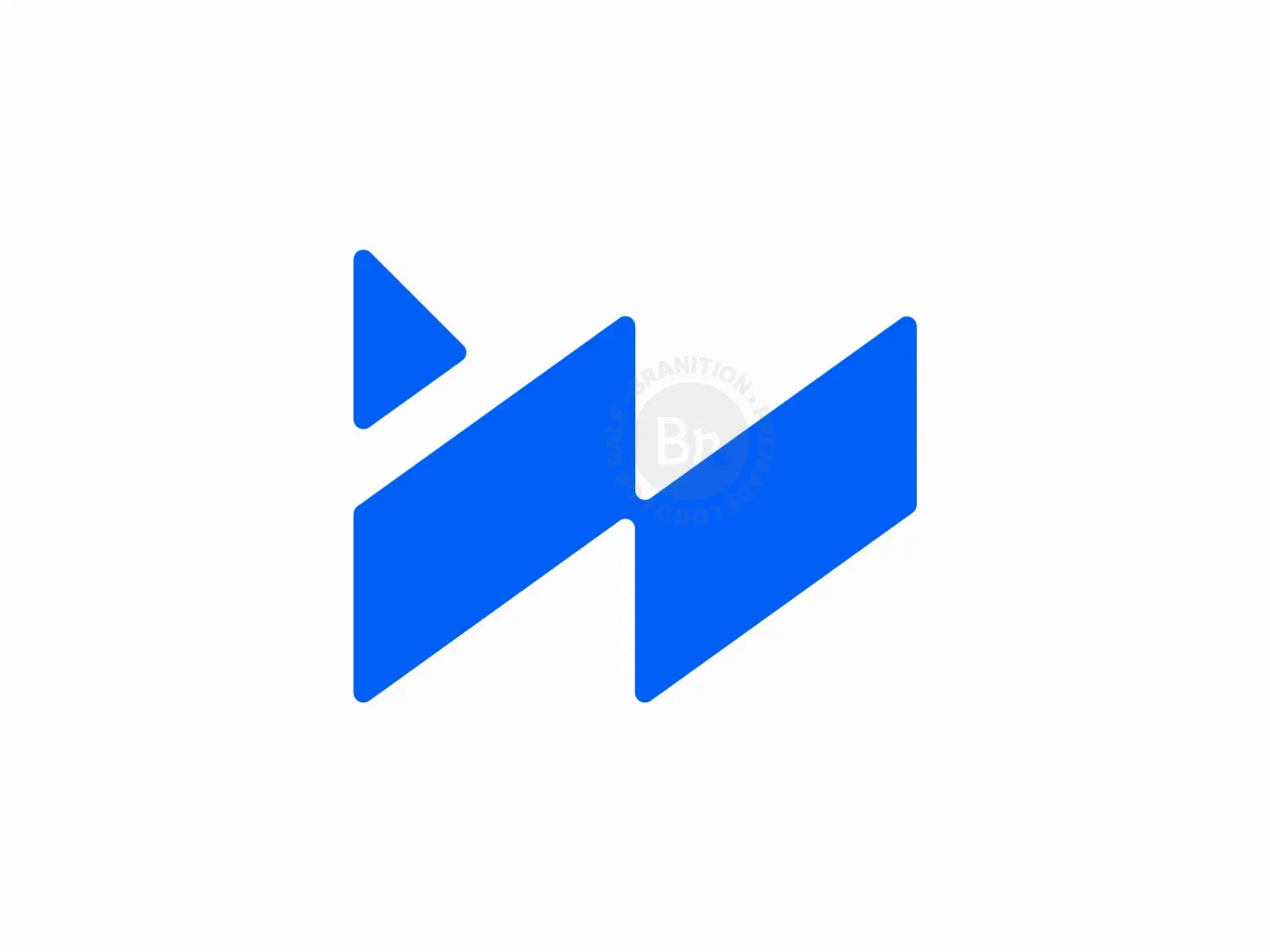 W Letter Logo, Abstract W Logo, W Play Logo // For Sale