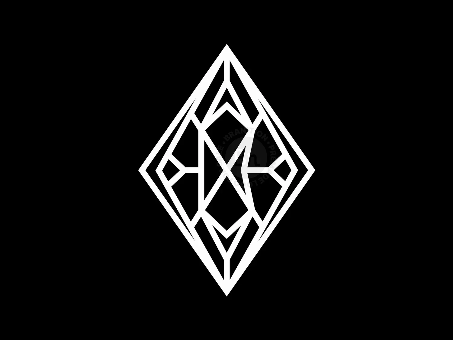 Elegant B + Diamond Logo