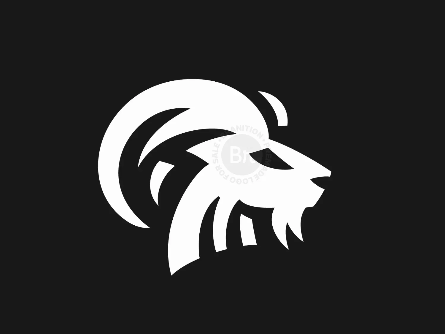 Simple Modern Goat Logo