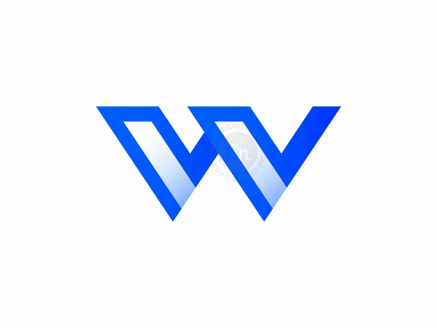 W Logo, W Letter Logo, Abstract W Logo // For Sale