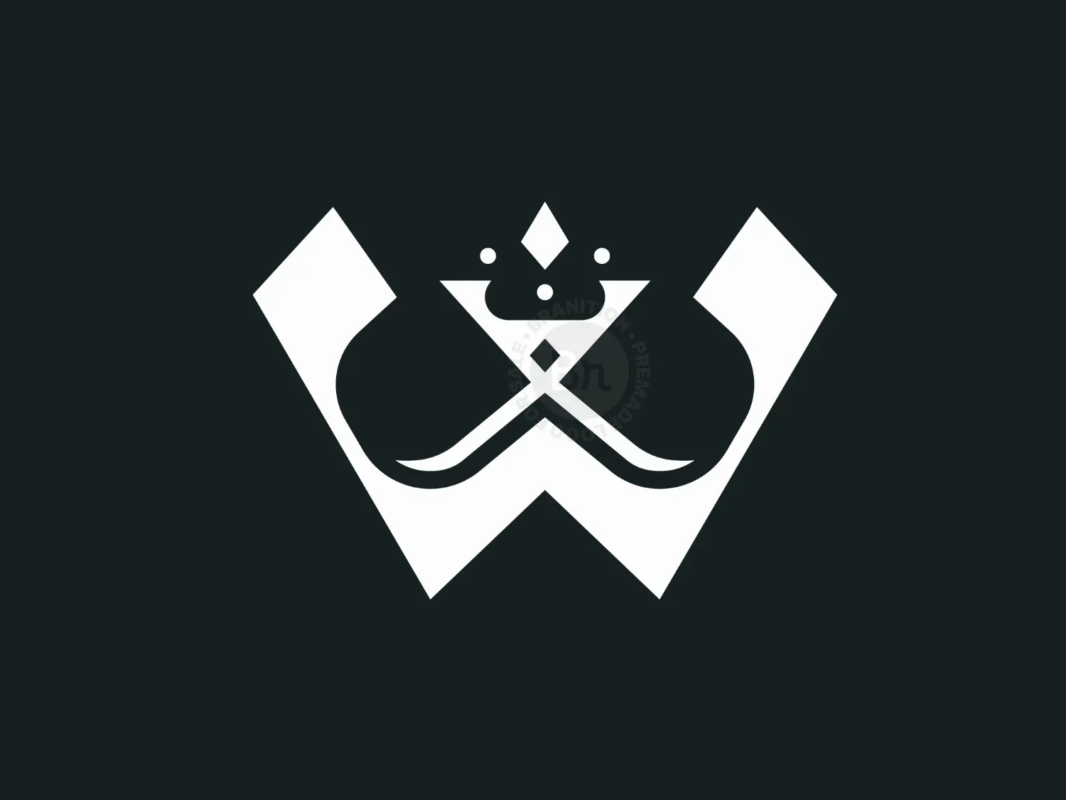 Letter W Crown Logo