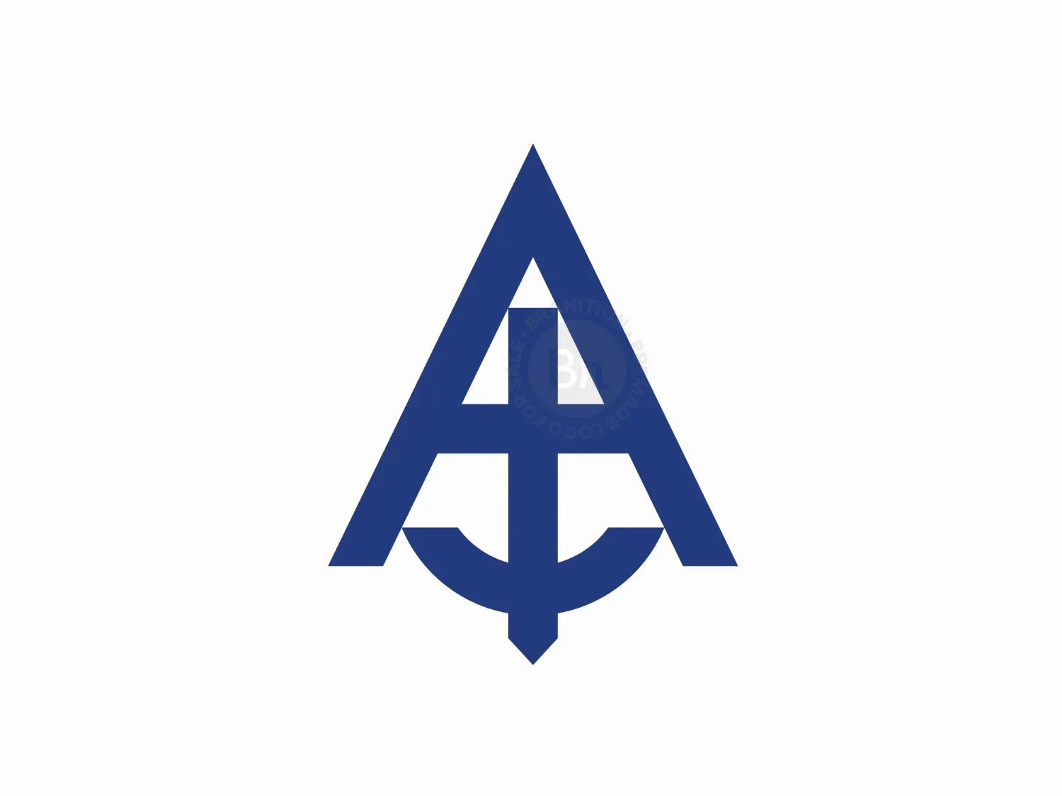 Letter A Anchor Logo