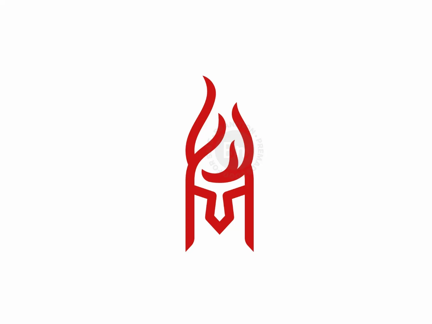 Spartan Fire Flame Logo
