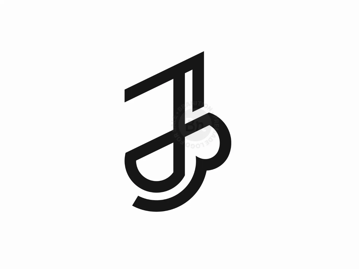 Letter JB Or BJ Logo