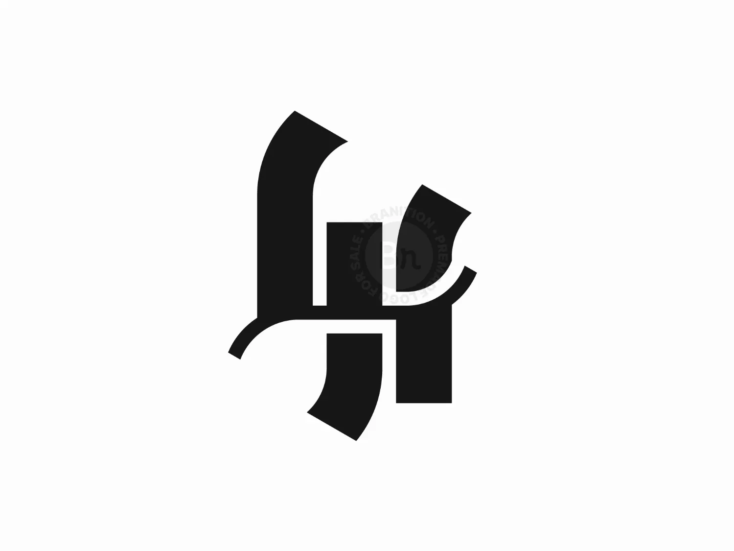 Letter LH Or HL Logo