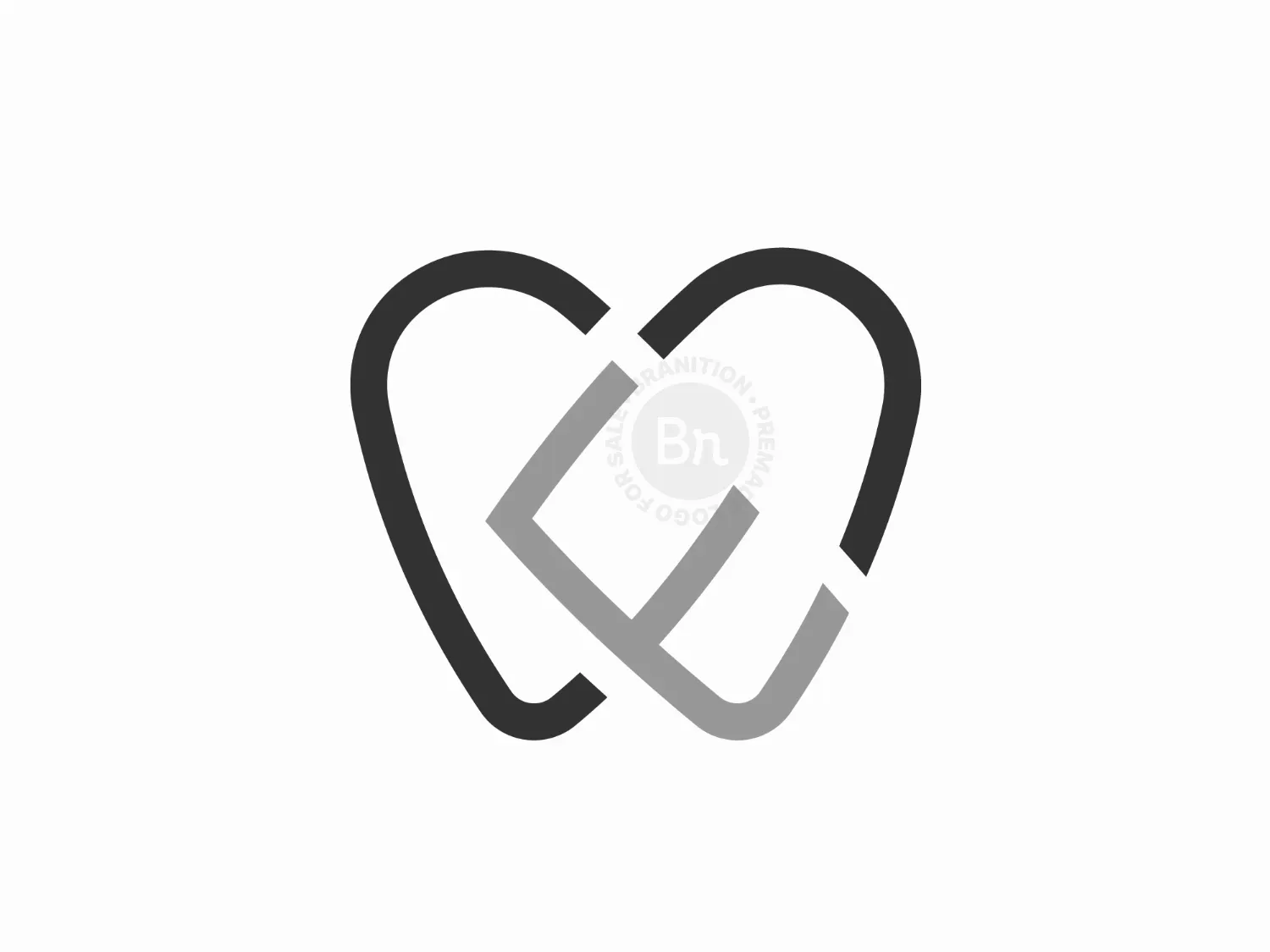 Letter E Dental Logo