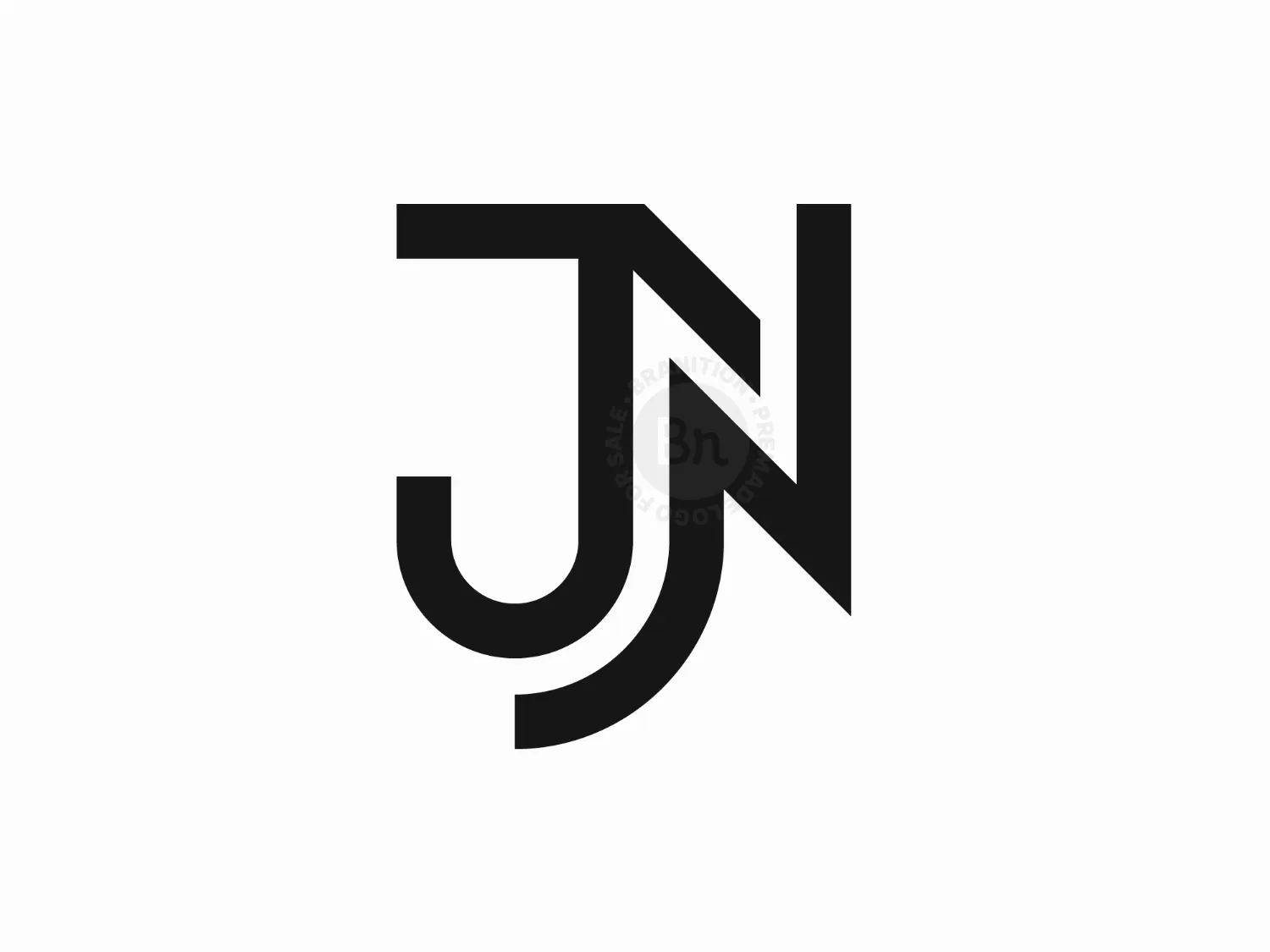 Letter JN Or NJ Logo