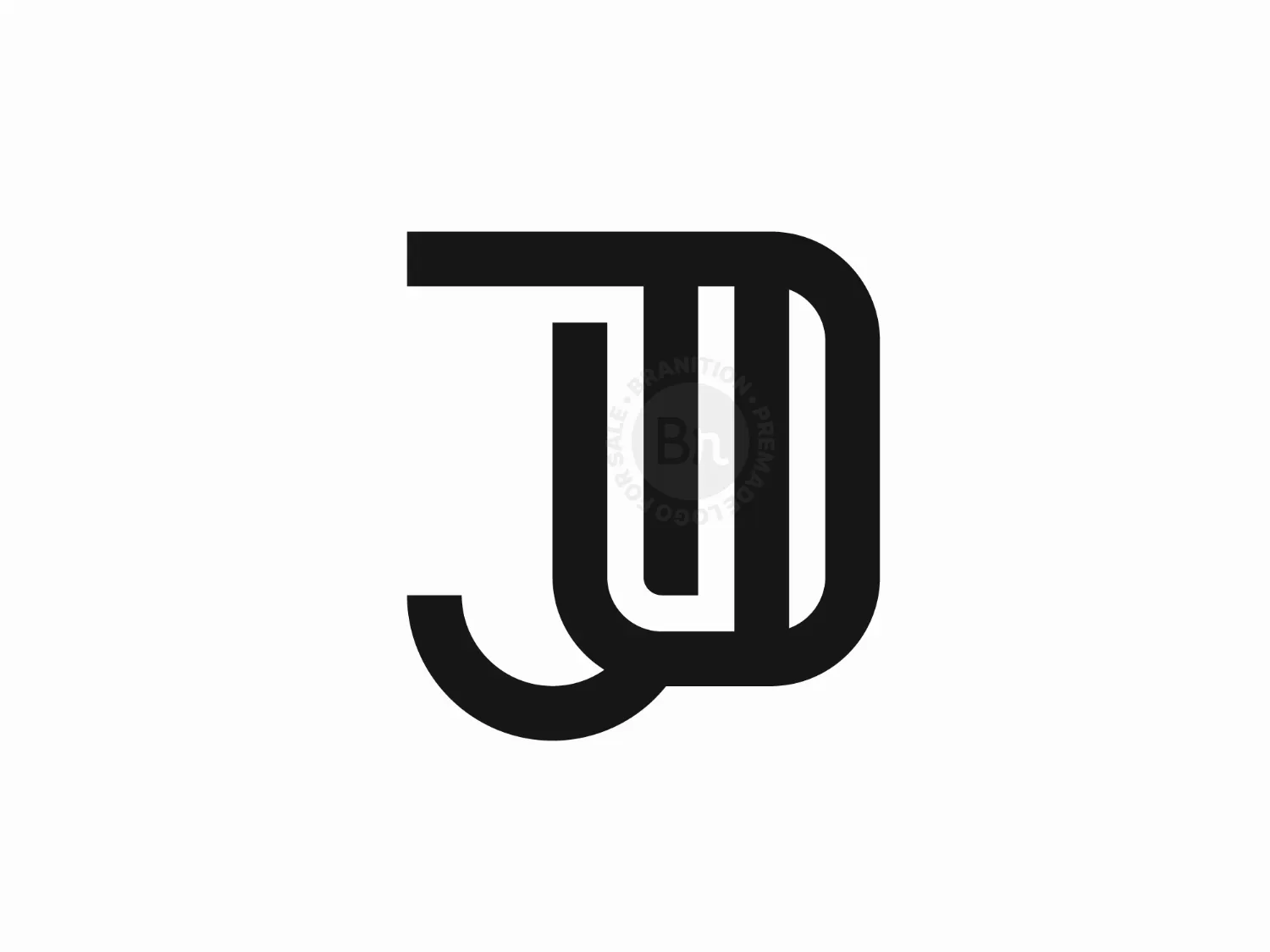 Letter JO Or OJ Logo