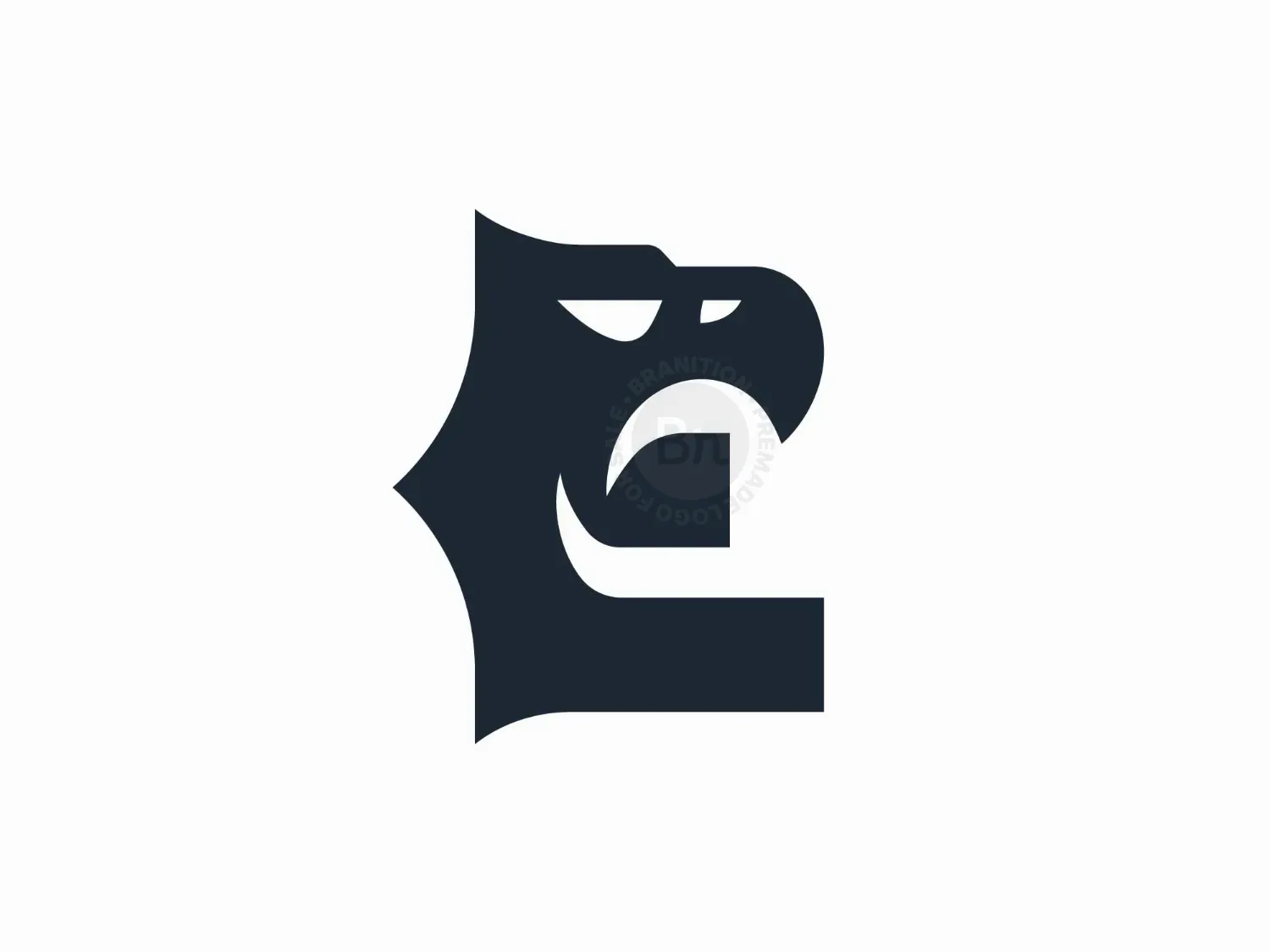 Letter E Eagle Logo