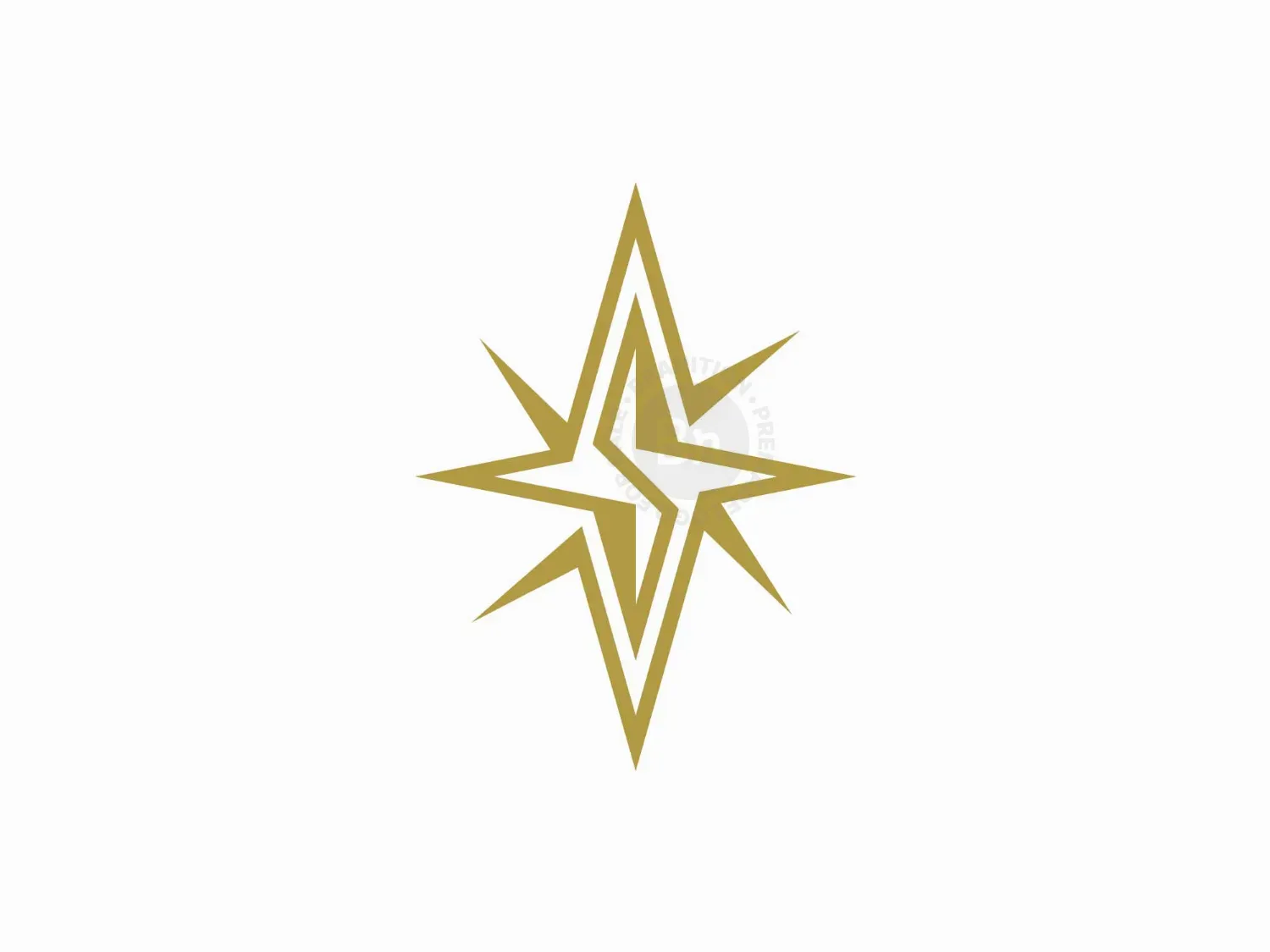 Letter S Compass Star Logo