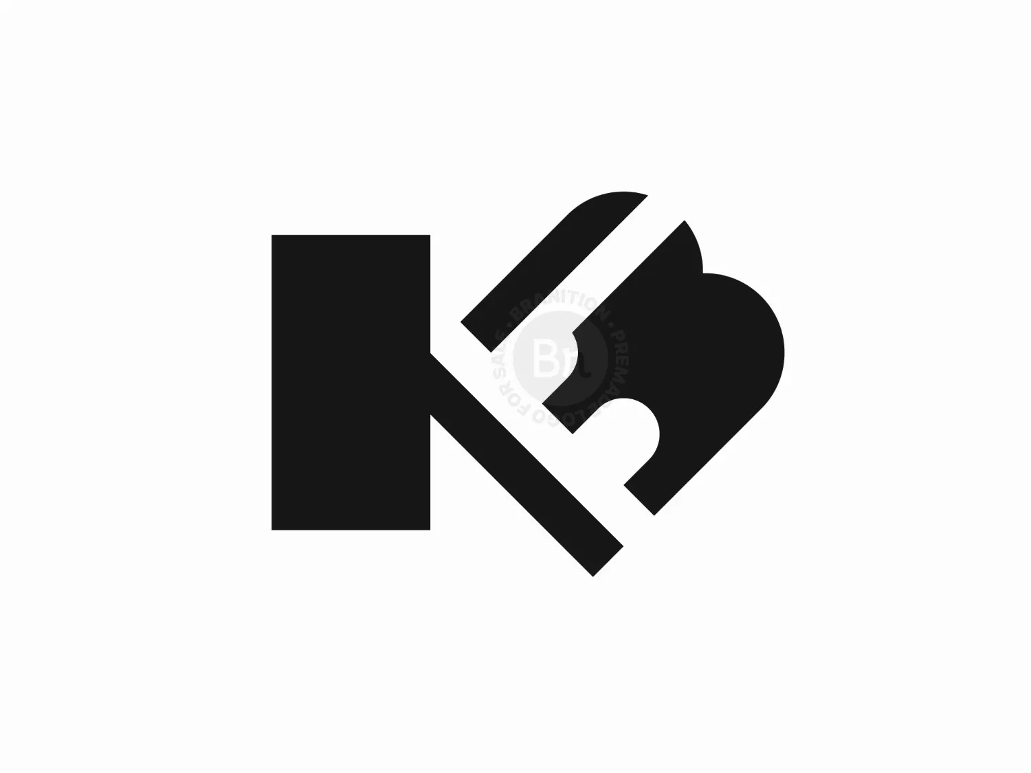 Letter KA Or BK Logo