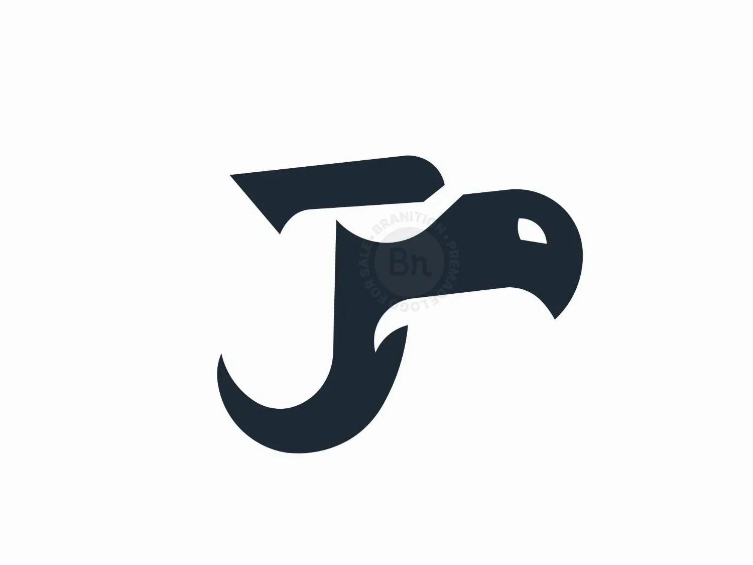 Letter J Eagle Logo