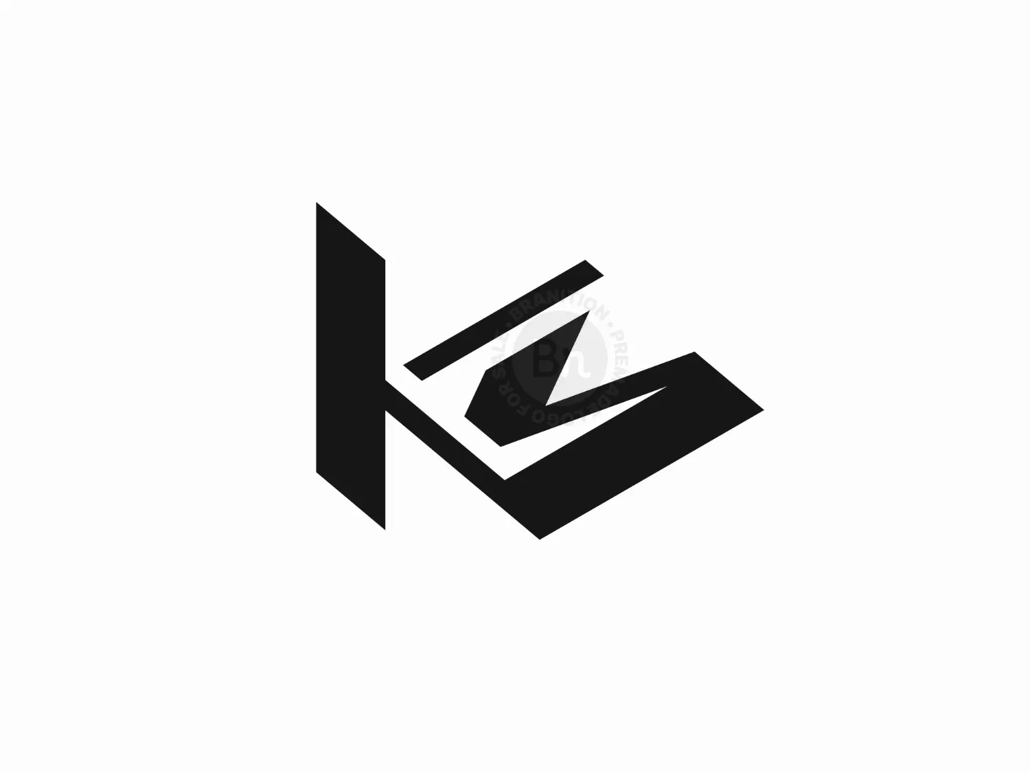 Letter KM Or MK Logo