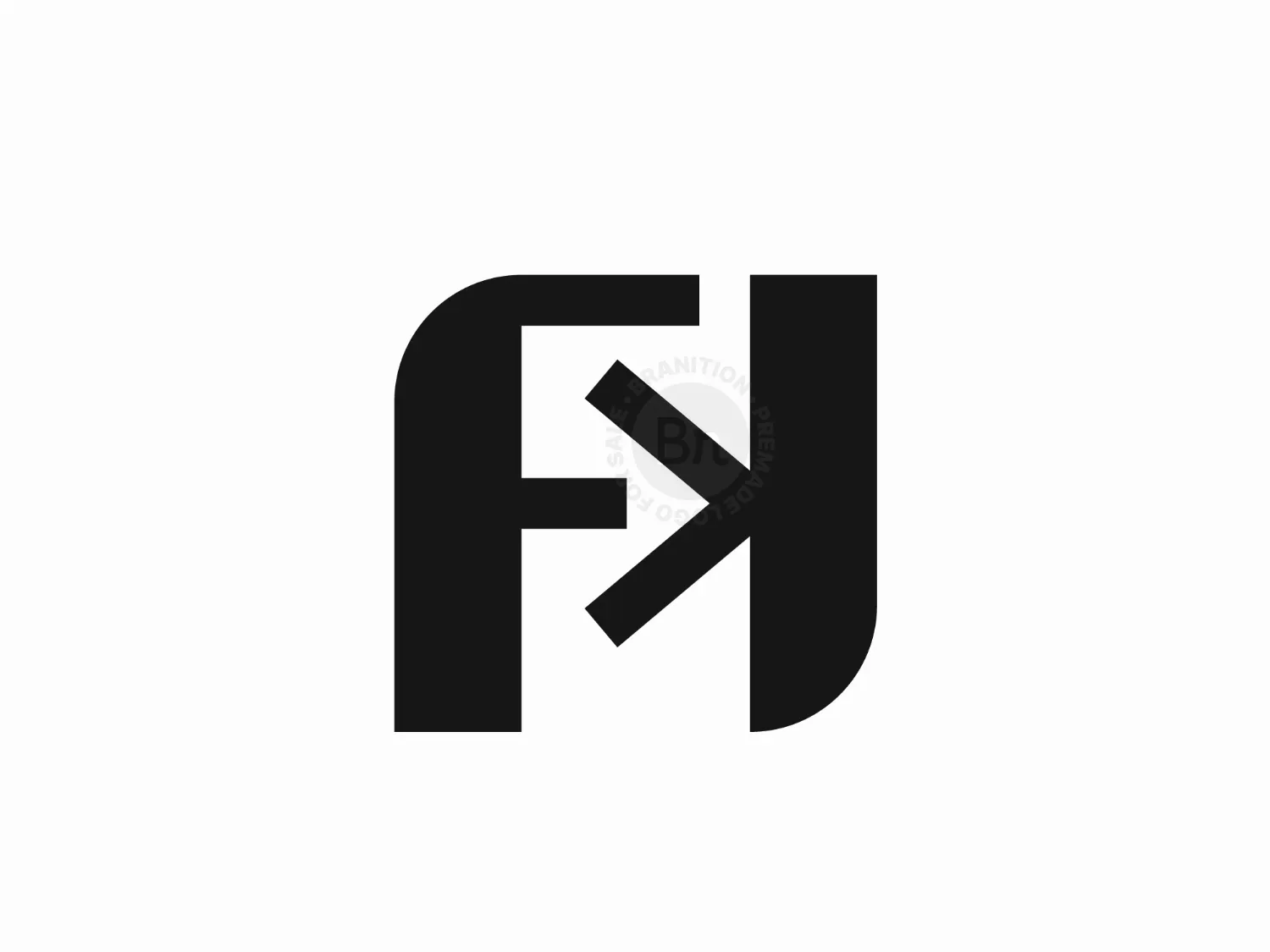 Letter FK Or KF Logo