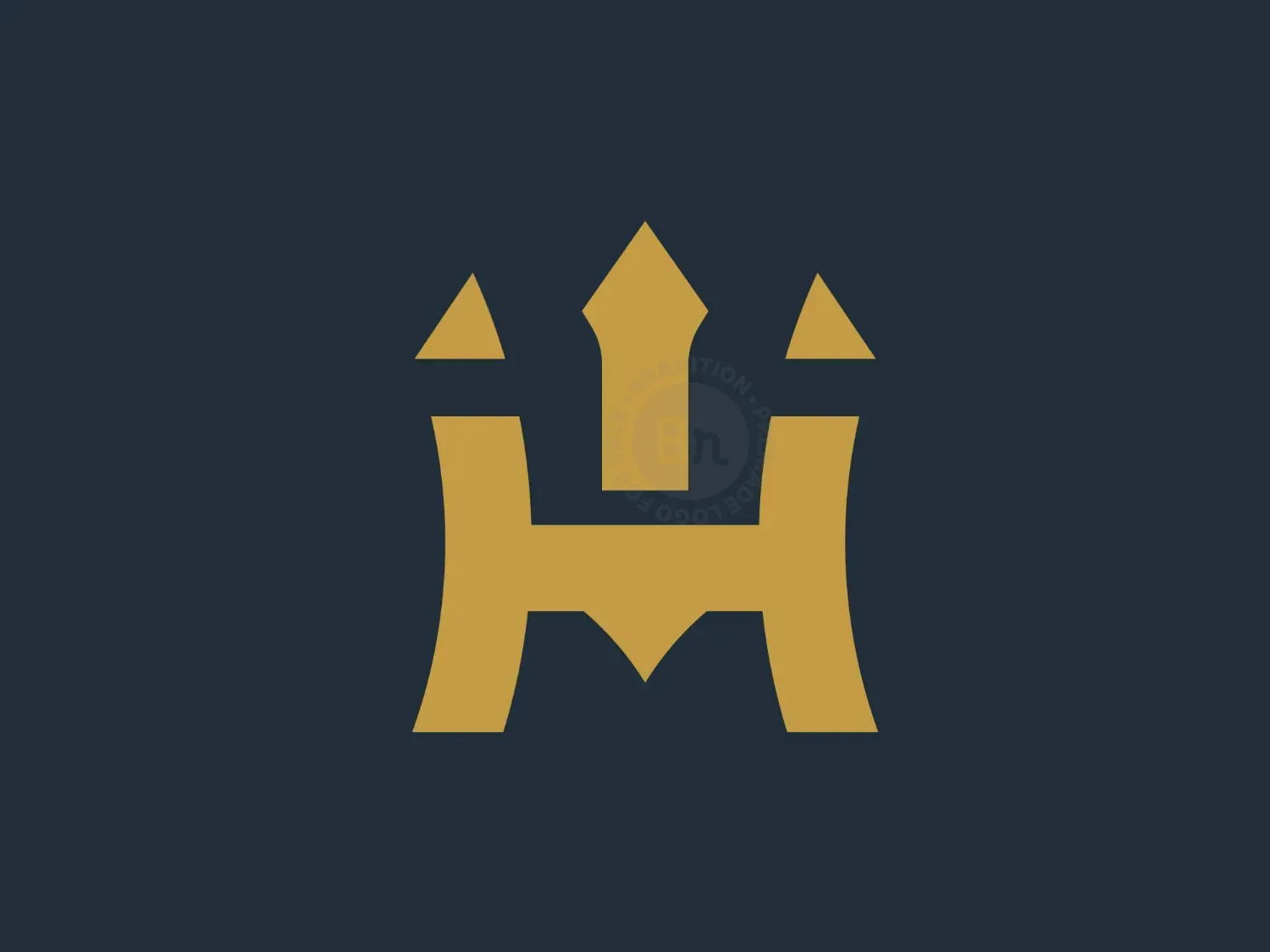 Letter H Crown Logo