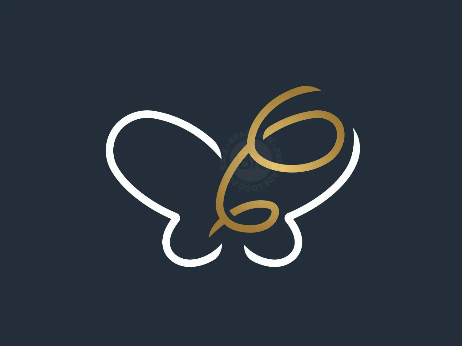 Letter C Butterfly Logo