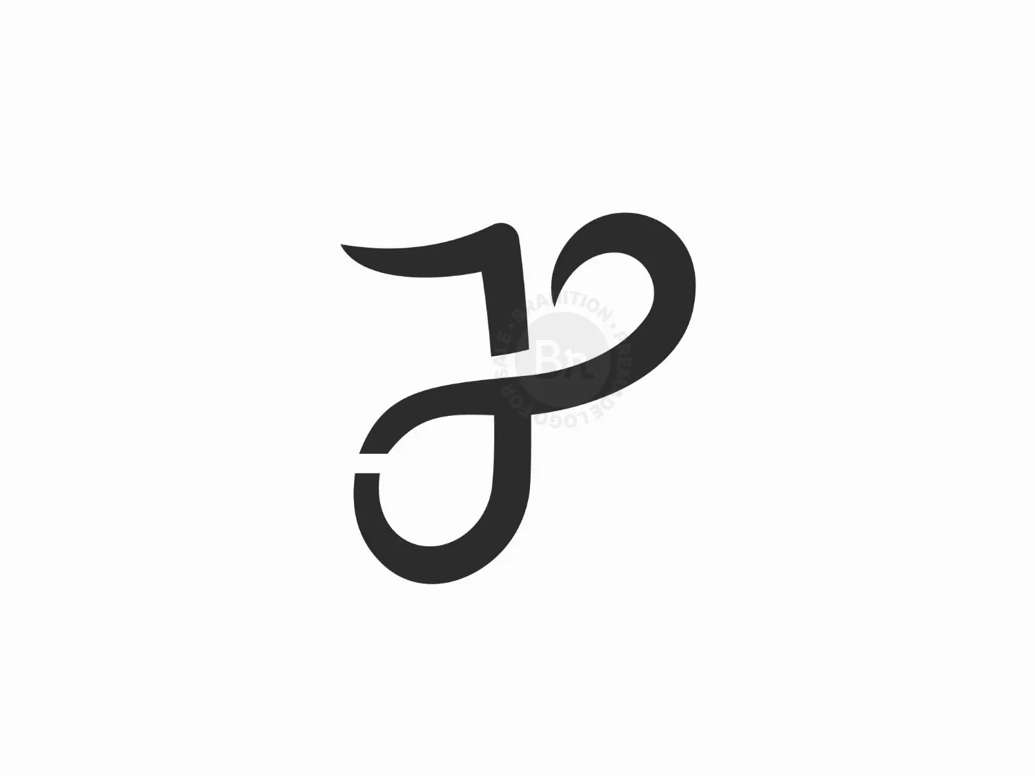 Letter J Infinity Logo