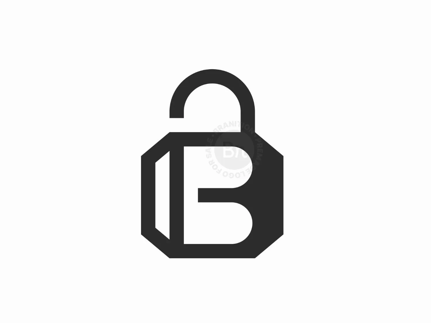 Letter B Padlock Logo