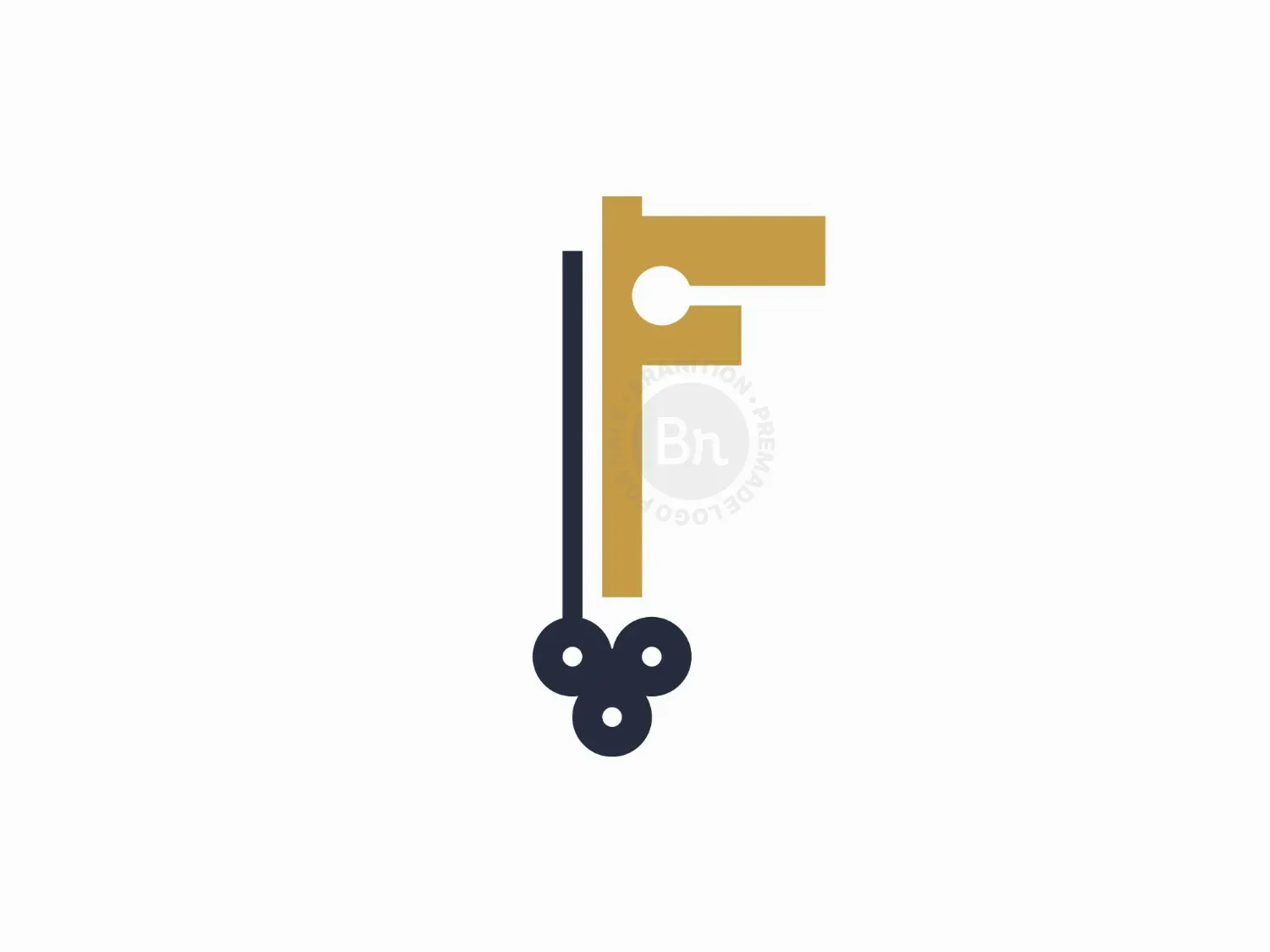 Letter F Key Logo