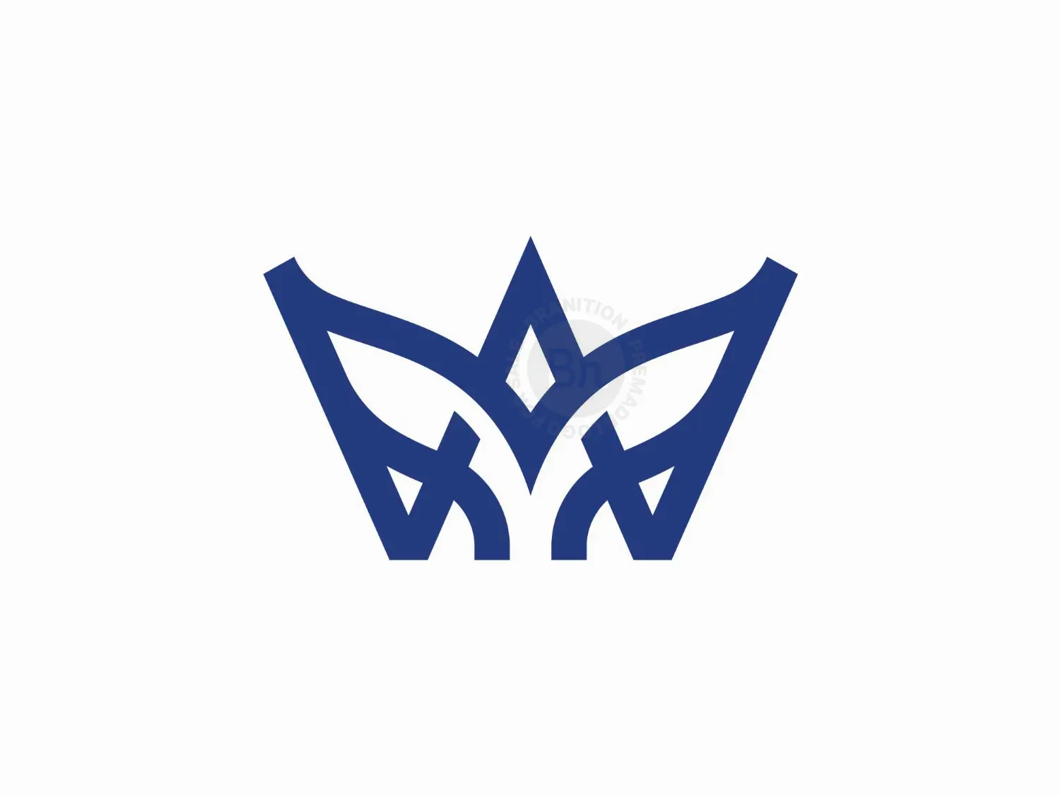 Letter W Whale Logo
