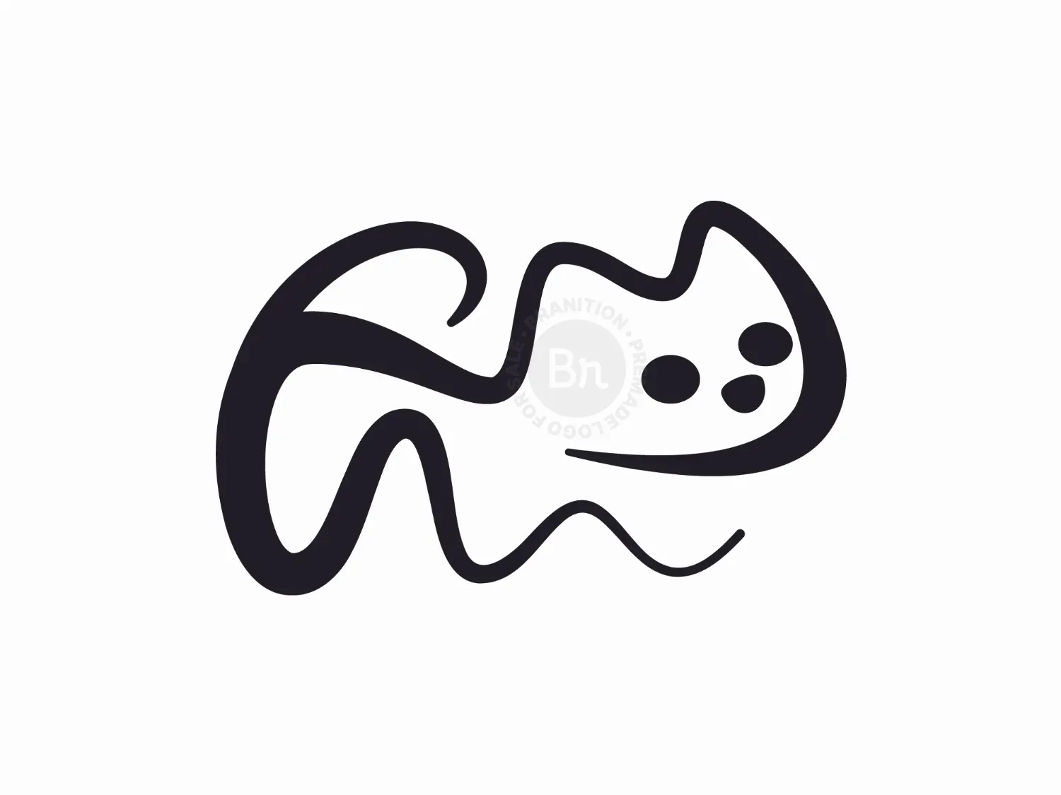 Minimalist Abstract Cat