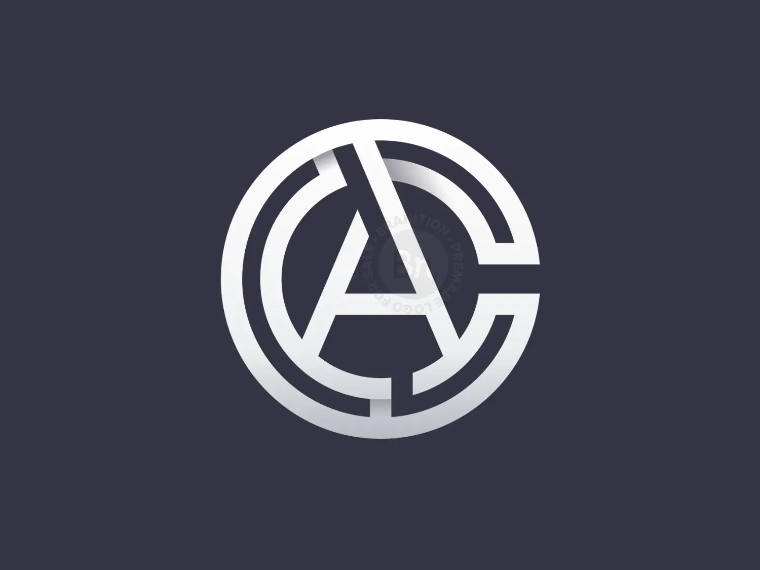 Letter C And A Monogram Luxury Logo