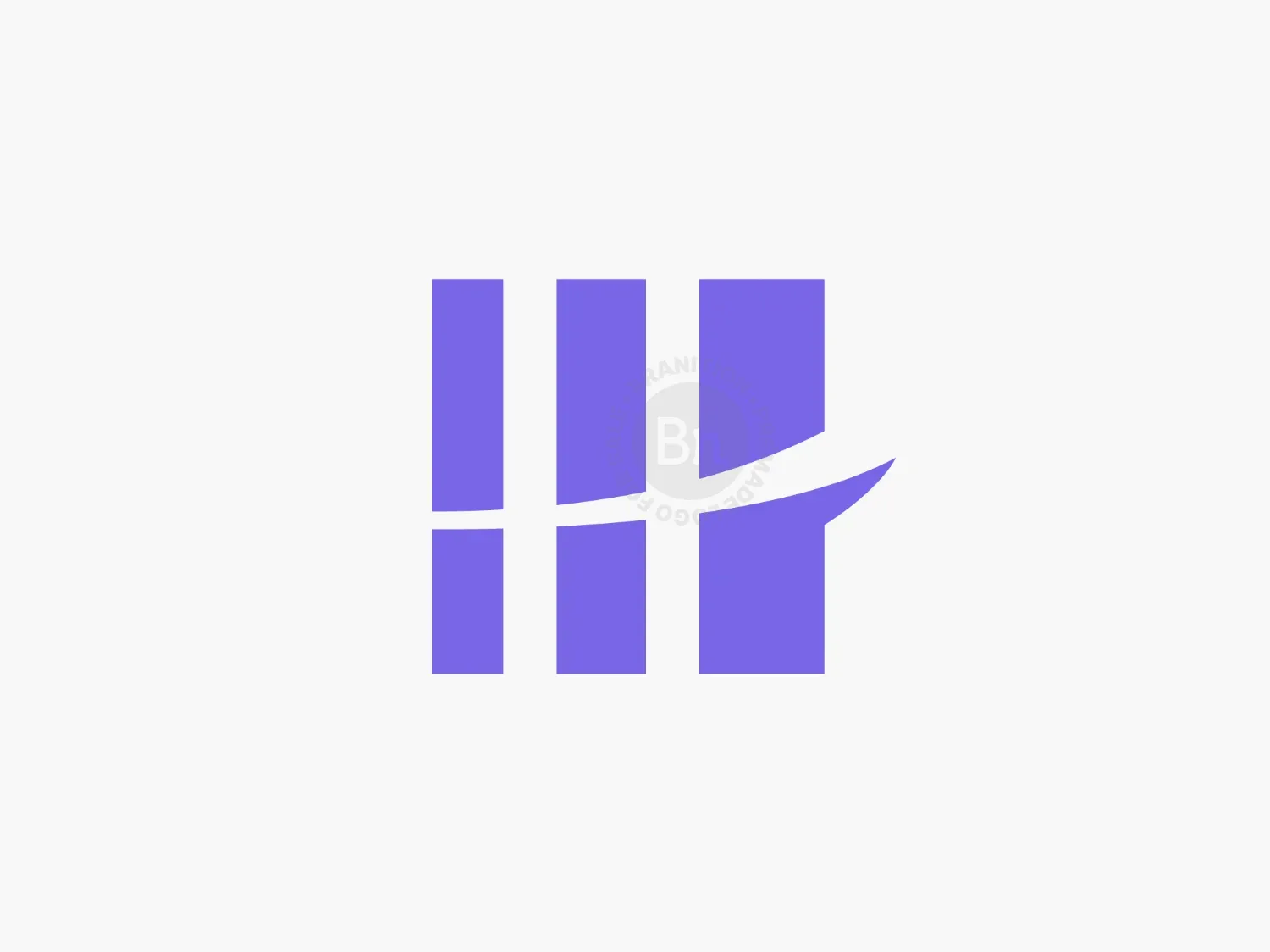 Modern Geometric Letter H Structural Logo
