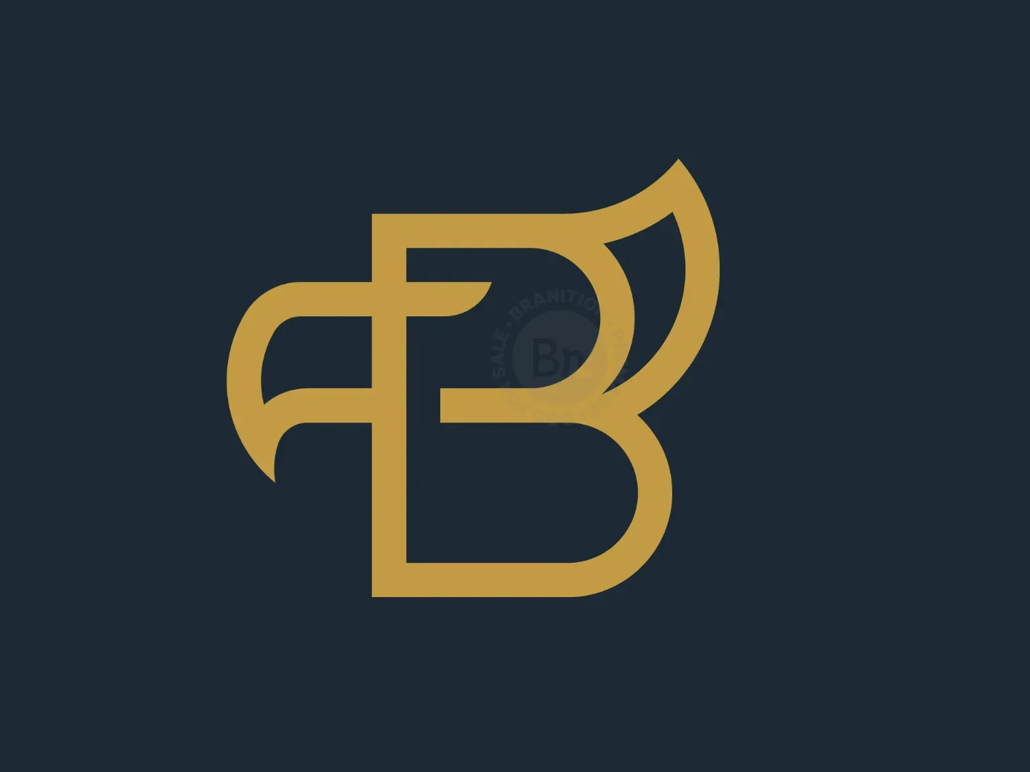Letter B Eagle Logo