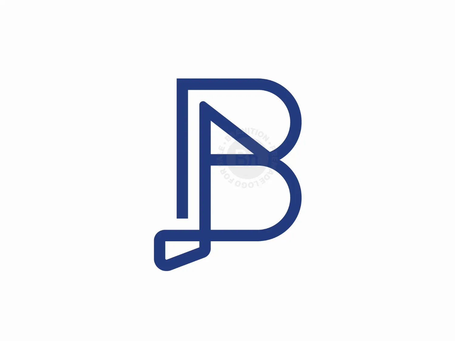 Letter B Golf Logo