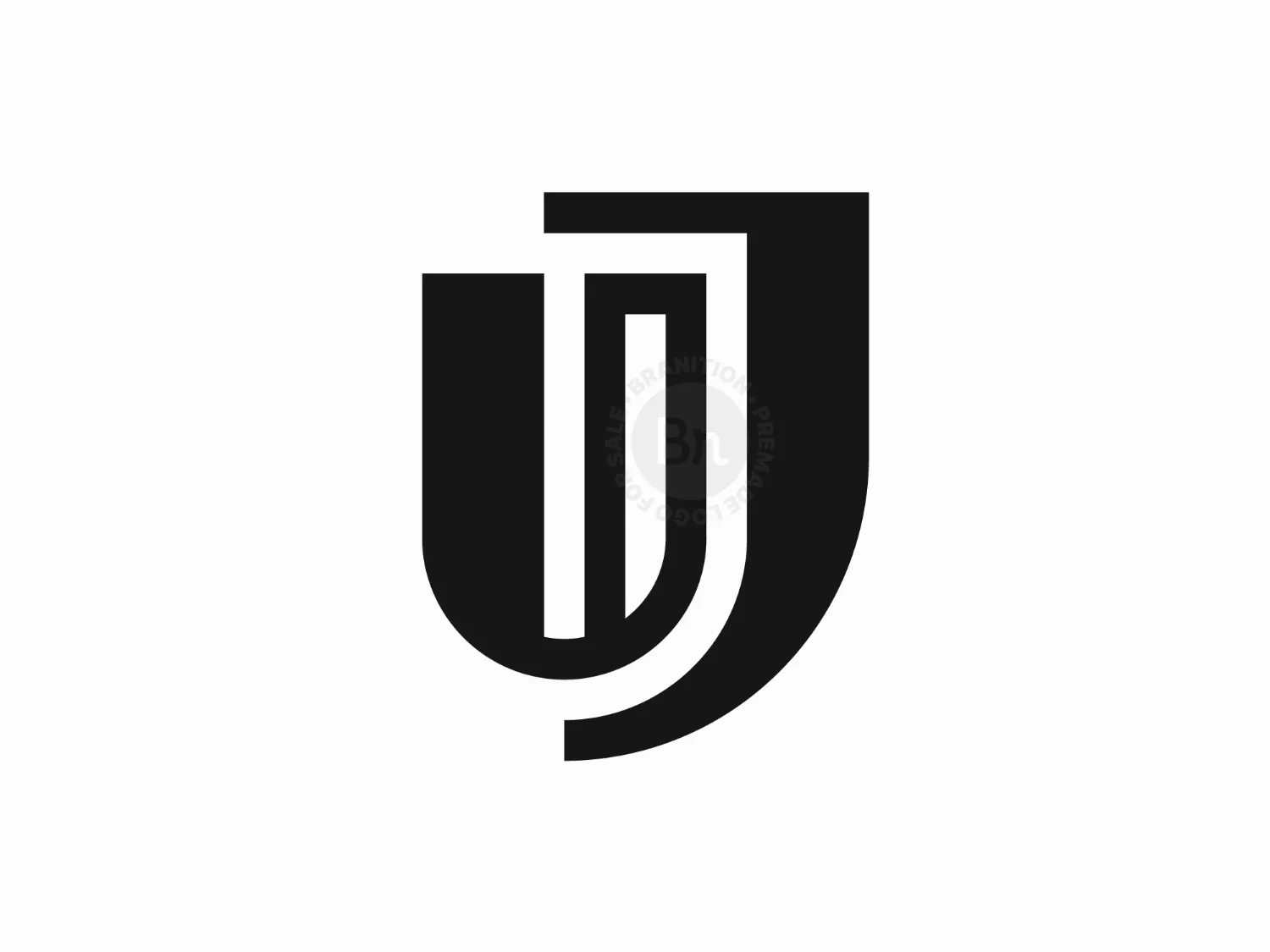 Letter JU Or Uj Logo