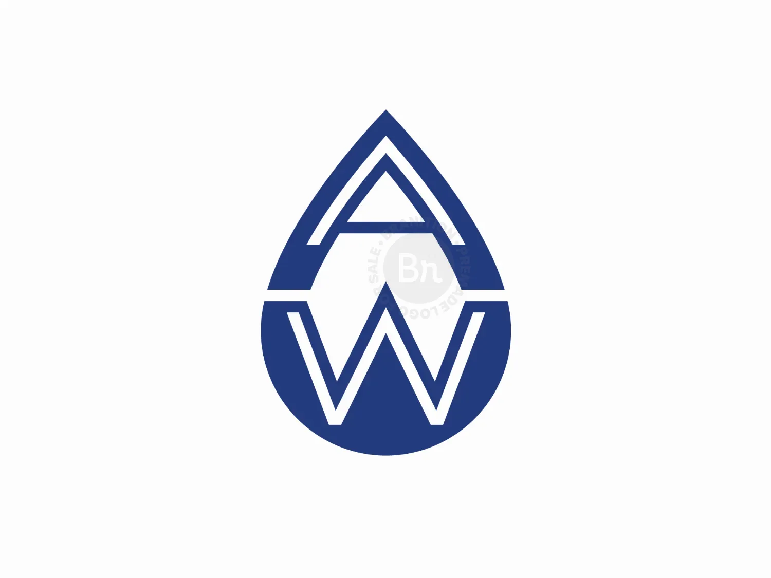 Letter WA Or AW Logo