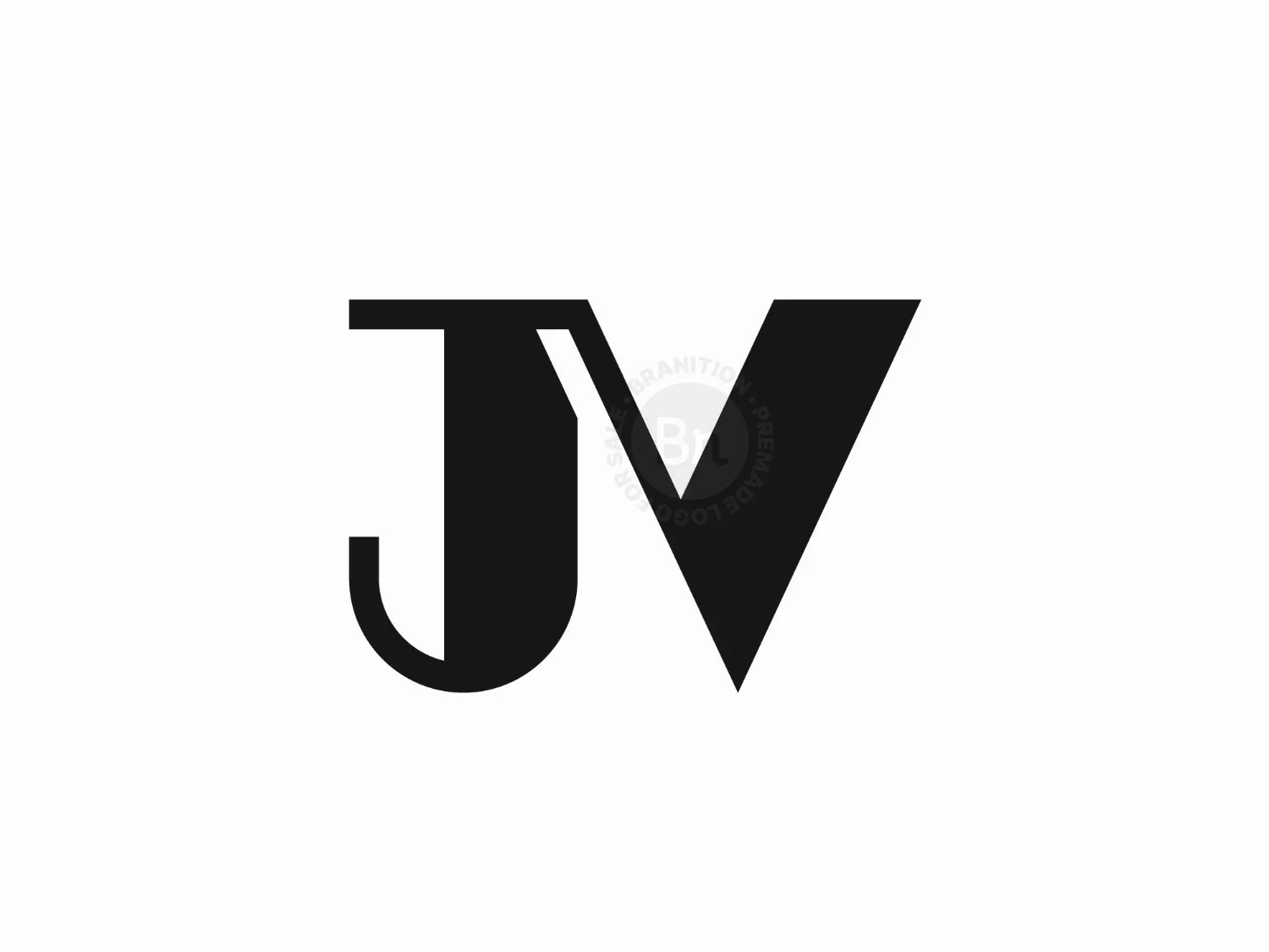 Letter JV Or VJ Logo
